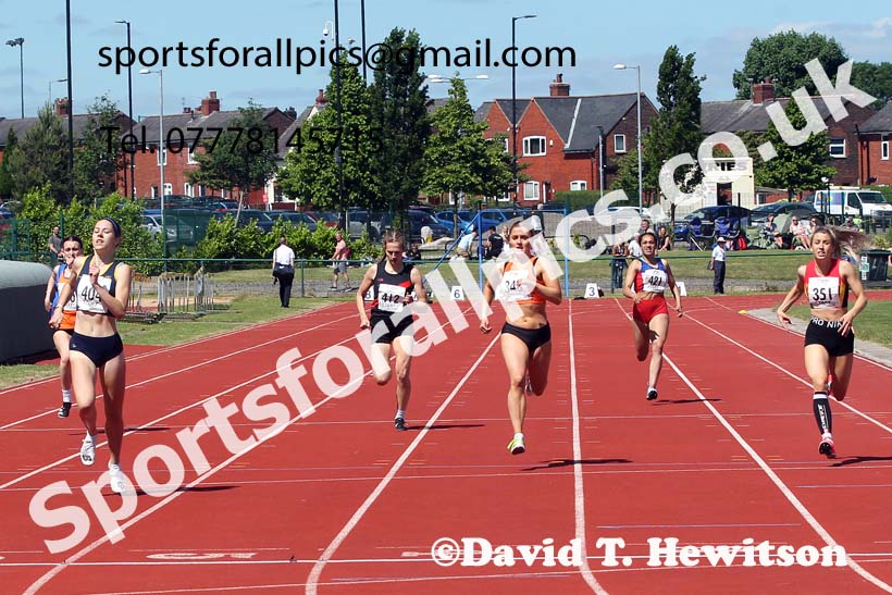 Womens under-20s 400 metres, 2021 Northern Senior and Under-20s Champs., Leigh. Photo: David T. Hewitson/Sports for All Pics